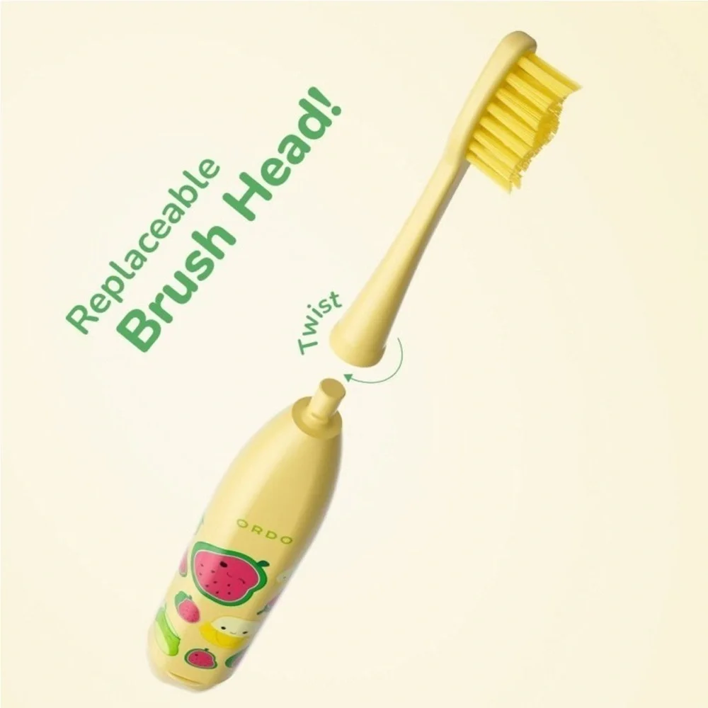 ORDO Sonic Kids’ Battery Toothbrush- Squishmallows Wanda- Yellow